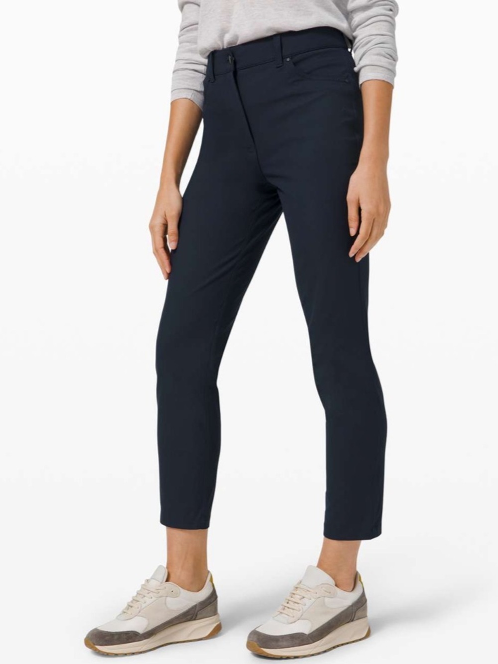 Lululemon City Sleek 5 Pocket 7/8 Pant True Navy Blue Size 8 Warpstreme W5CZIS
